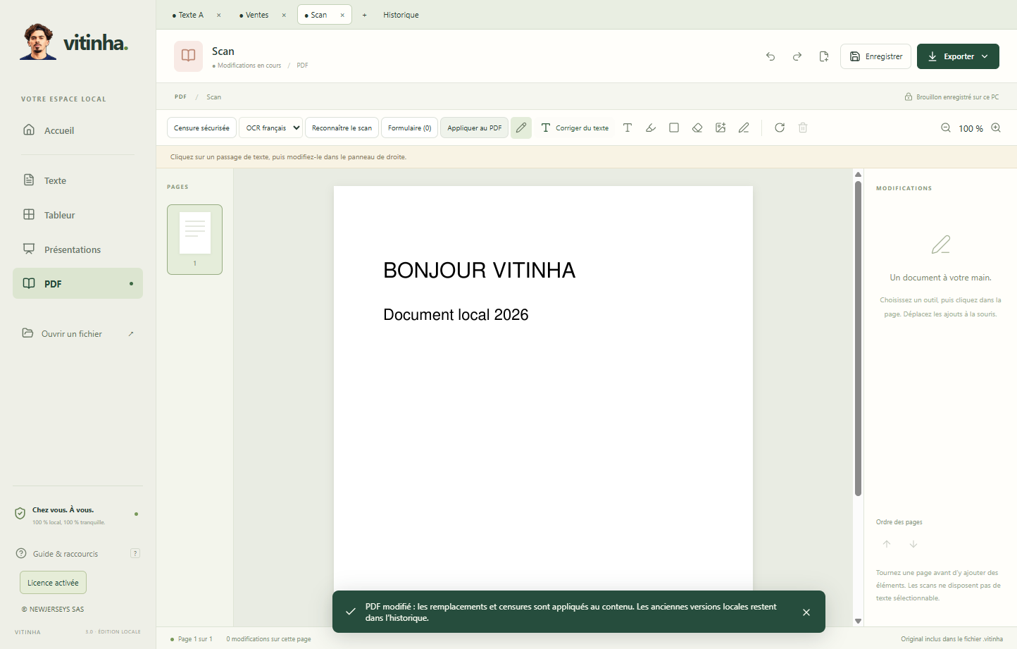 Interface Vitinha pour Windows